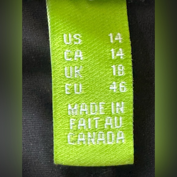 Swing Control Womens Plus Size 14 Skort Skirt Black Gold Stretch Golf Pickleball - Picture 7 of 9